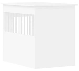 Kojec dla psa, biały, 55x80x68 cm, materiał drewnopochodny