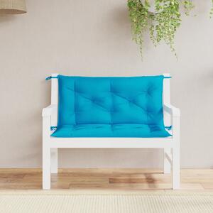 Poduszki na ławkę ogrodową, 2 szt., niebieska, tkanina Oxford