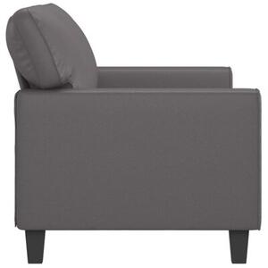 Sofa, 2-osobowa szary, 140 cm, sztuczna skÃ³ra