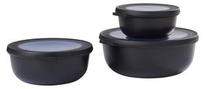Pojemniki na żywność 3 szt. Nordic black – Mepal