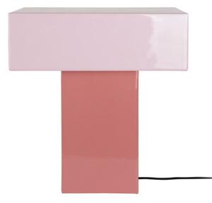 Różowa lampa stołowa (wysokość 35 cm) Grato Recto – Leitmotiv