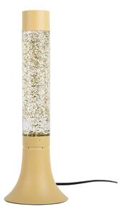 Jasnożółta lampa stołowa ze szklanym kloszem (wysokość 37,5 cm) Astro Glittler – Leitmotiv