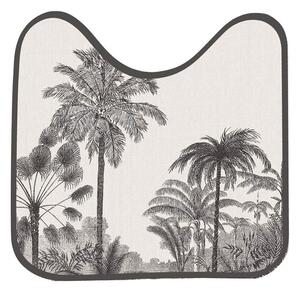 Czarno-beżowy dywanik łazienkowy do WC 45x45 cm Cocoty – douceur d'intérieur