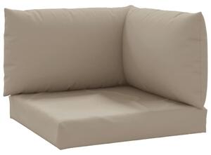 Poduszki na palety, 3 szt., taupe, tkanina oxford