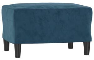 Sofa 3-osobowa z podnÃ³Å¼kiem, niebieska, 180 cm, aksamit