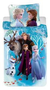 Bawełniana pościel dziecięca jednoosobowa 140x200 cm Frozen – Jerry Fabrics