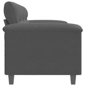 Sofa, 3-osobowa czarny, 180 cm, tapicerowana mikrofibrÄ