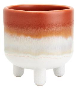 Pomarańczowo-biała doniczka Sass & Belle Bohemian Home Mojave, ø 7,5 cm