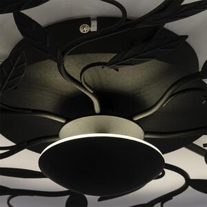Plafon / Lampy sufitowe art deco czarny 3-stopniowe ściemnianie LED - Bota Oswietlenie wewnetrzne