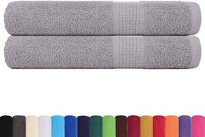 Ręczniki frogn 2 szt. szare 100x200 cm 360 g/m²