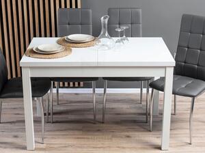 Klasyczny stół rozkładany Skubi 120-160 cm biały