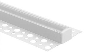 Profil do taśm LED GN02 natynkowy biały + klosz przezroczysty 2m Ecolight