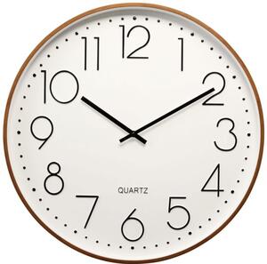 Zegar ścienny KOOPMAN Quartz 50.5 cm Biały