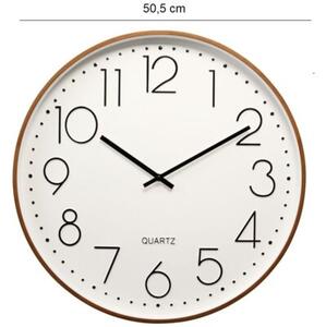 Zegar ścienny KOOPMAN Quartz 50.5 cm Biały