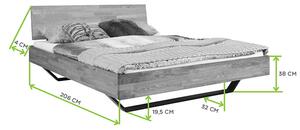Łóżko drewniane Vigo Classic białe 160x200 Soolido Meble dębowe
