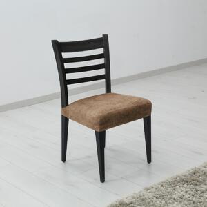 Pokrowiec elastyczny na krzesło ESTIVELLA brązowy , 40-50 cm, zestaw 2 szt