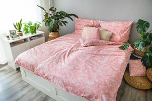 Pościel bawełniana Pink Blossom, 140 x 200 cm, 70 x 90 cm, 40 x 40 cm