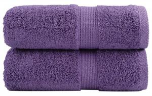 Ręczniki myjące premium solund 2 szt. fioletowe 30x30 cm 600 GSM