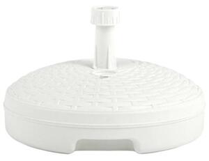 Podstawa pod parasol, 20 l, biała, rattan z tworzywa