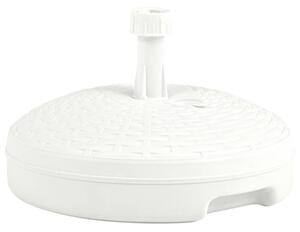 Podstawa pod parasol, 20 l, biała, rattan z tworzywa