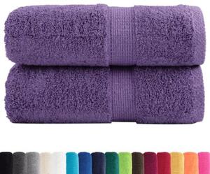 Ręczniki myjące premium solund 2 szt. fioletowe 30x30 cm 600 GSM