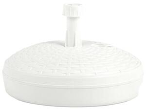 Podstawa pod parasol, 20 l, biała, rattan z tworzywa