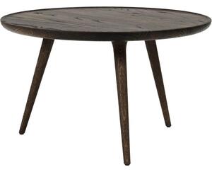 Ręcznie wykonany okrągły stolik kawowy z drewna dębowego Accent