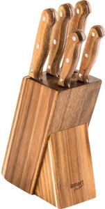Lamart LT2080 Wood set 5 noży w bloku