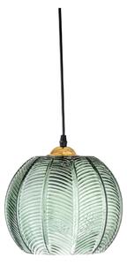 Zielona lampa wisząca ze szklanym kloszem ø 22 cm Adar – Bloomingville