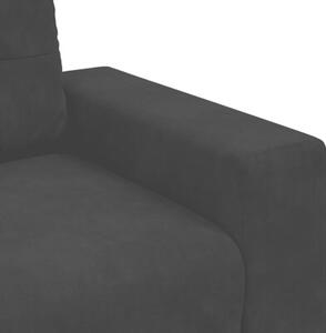 Sofa fotel czarny 100x78x80 cm aksamit