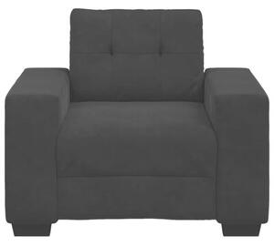 Sofa fotel czarny 100x78x80 cm aksamit