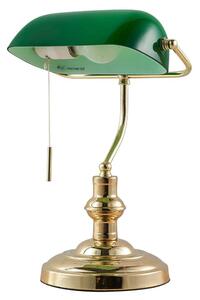 Lindby - Milenka Lampa Stołowa Polished Brass/Green