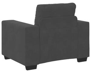 Sofa fotel czarny 100x78x80 cm aksamit