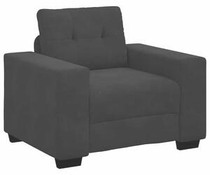 Sofa fotel czarny 100x78x80 cm aksamit