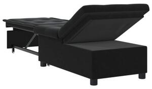 Nowoczesna sofa z funkcjÄ spania w aksamicie czarna