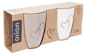 Orion2-częściowy zestaw kubków ceramicznych DOUBLE LOVE, 140 ml