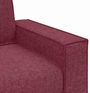 Sofa 2-osobowa w kolorze czerwonego wina 180x78x84 cm tkanina