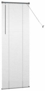 Nowoczesne żaluzje weneckie ciemnoszare z aluminium 175 x 65 cm