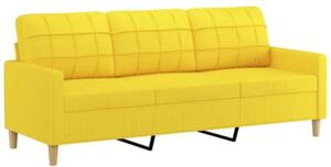 Sofa 3-osobowa z poduszkami, Å¼Ã³Åta, 180 cm, tkanina