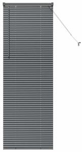 Nowoczesne żaluzje weneckie ciemnoszare z aluminium 175 x 65 cm