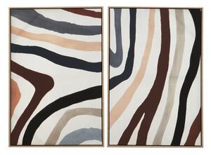 Obrazy zestaw 2 szt. z ramą w zestawie/na płótnie 63x93 cm Astratto – Premier Housewares