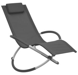 Leżak dla dzieci, stalowy, czarny