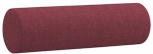Sofa 2-osobowa z poduszkami, winna czerwieÅ, 120 cm, tkanina