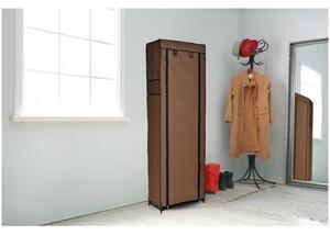 Szafka tekstylna GOCKOWIAK Lea (57 x 29 x 177) Ciemnobrązowy