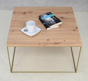 Stolik kawowy w stylu glamour dąb artisan G2-T04