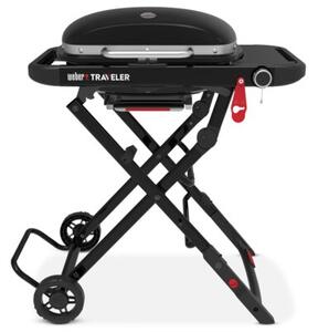 Grill ogrodowy gazowy WEBER Traveler Compact 1501747 Zamykany, żeliwny ruszt, półki boczne, termometr