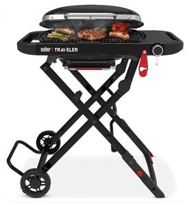 Grill ogrodowy gazowy WEBER Traveler Compact 1501747 Zamykany, żeliwny ruszt, półki boczne, termometr