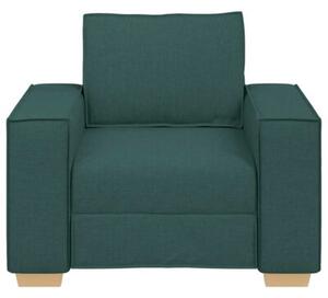Sofa fotel ciemnozielony 100x78x84 cm tkanina