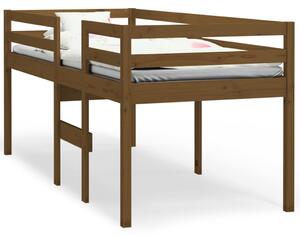 Łóżko dzienne, miodowy brąz, 75x190 cm, lite drewno sosnowe