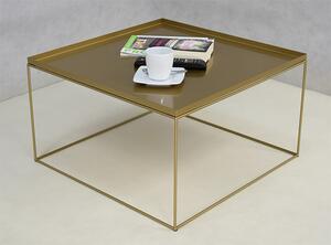 Złoty stolik kawowy w stylu glamour - Diros 3X